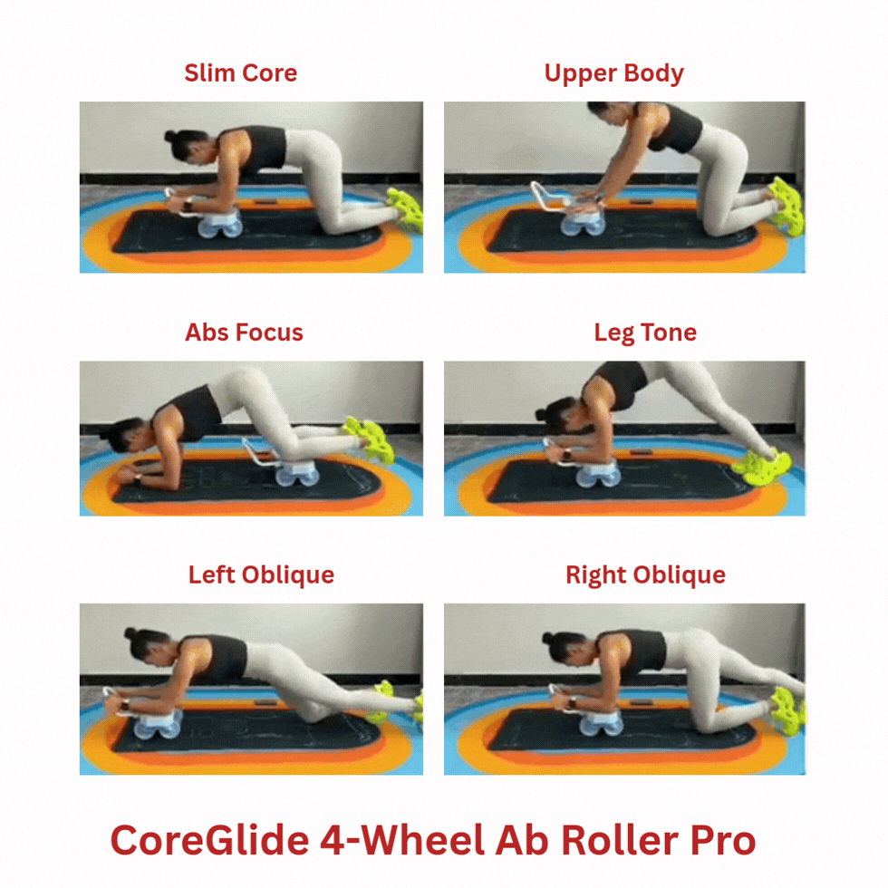 CoreGlide 4-Wheel Ab Roller Pro